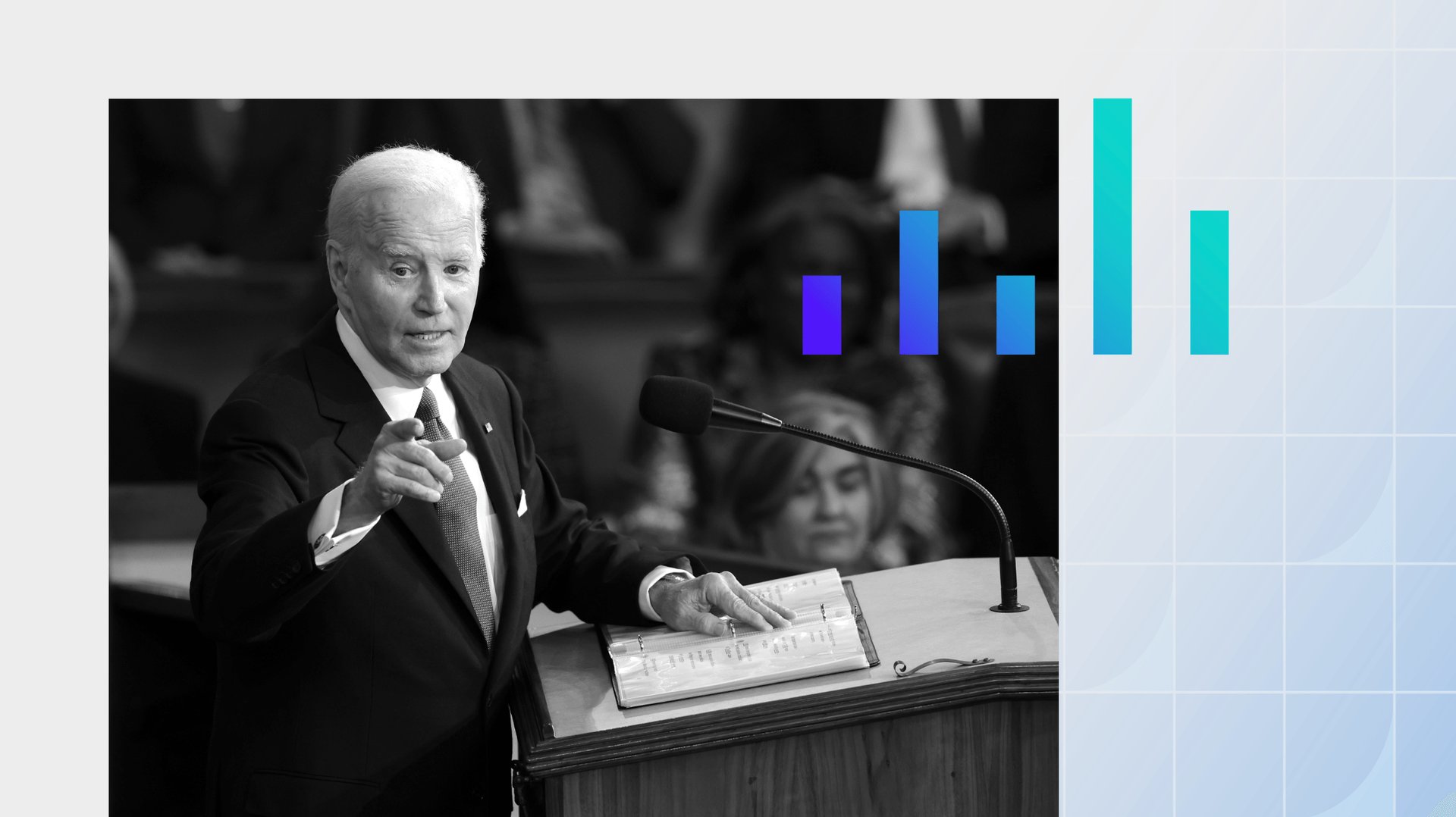 President Joe Biden delivering his 2024 State of the Union address